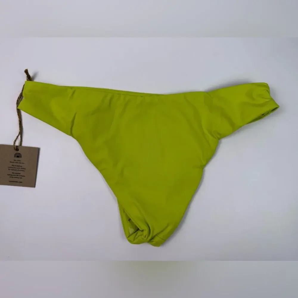 NWT Free People x Toast Bikini Set One Shoulder Top Low Rise Bottom Daiquiri XS